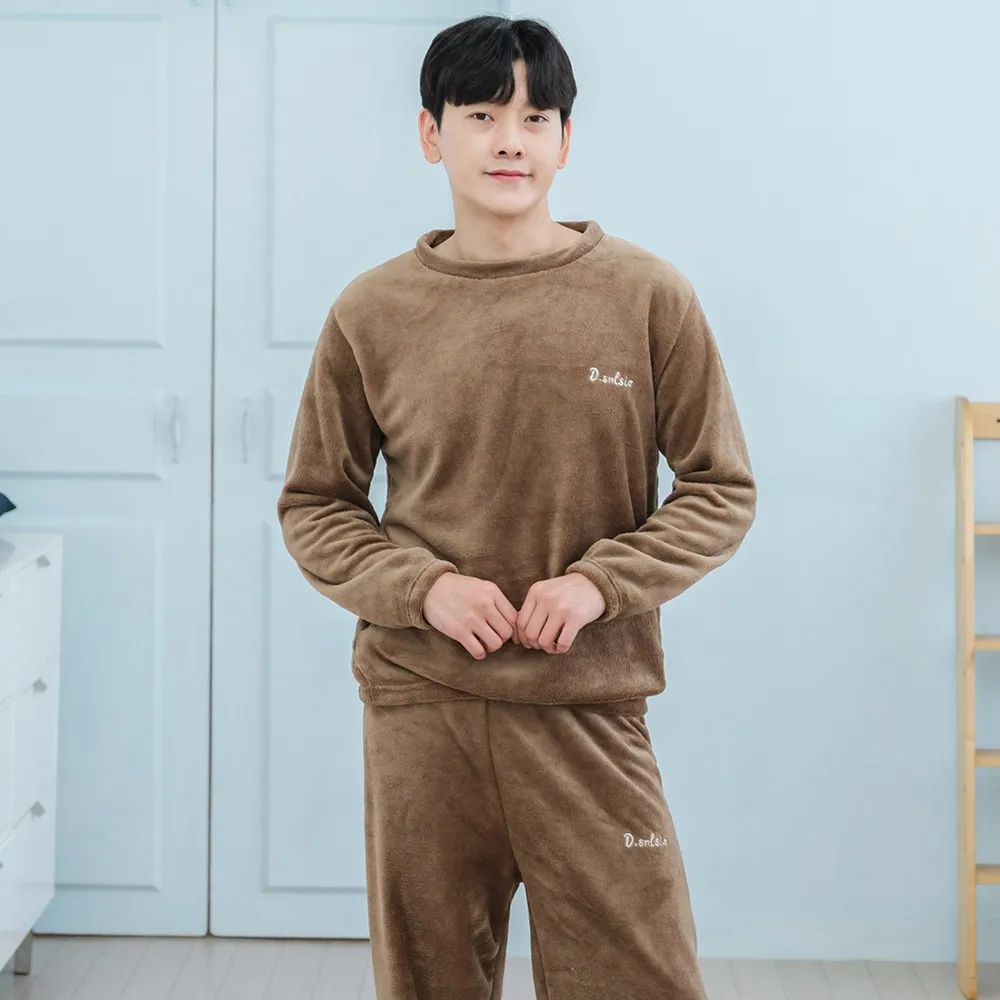 بيغامات نوم من المنك للرجال ، ملابس نوم منعشة #5