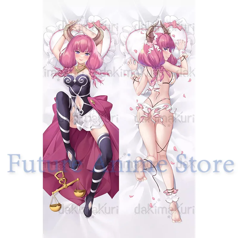 Dakimakura Aura Frieren Anime Double sided Print Life size Body Pillow Cover Pillowcase