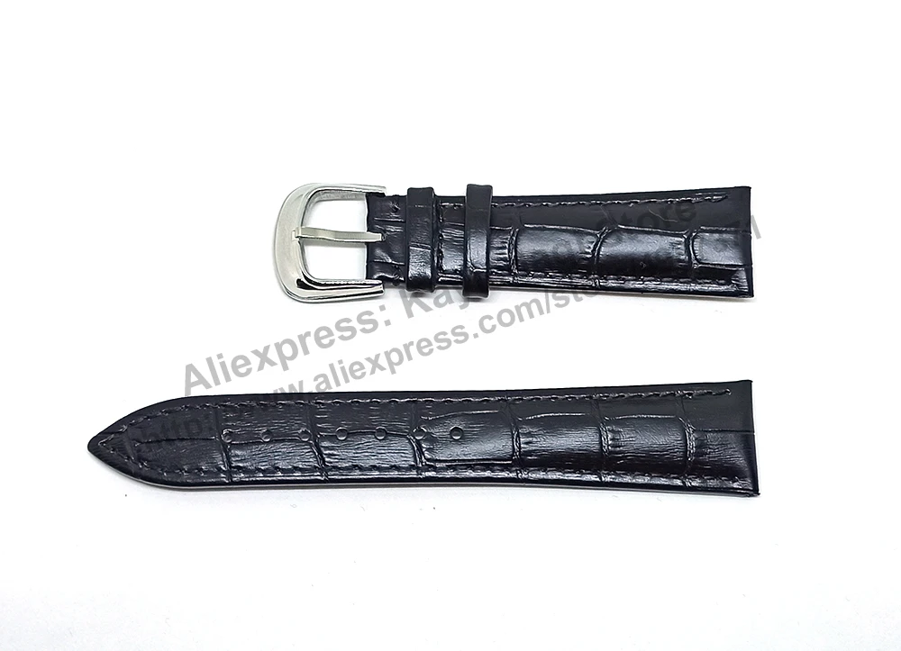 22mm Black , Brown Genuine Leather Watch Band Strap Compatible For Franck Muller