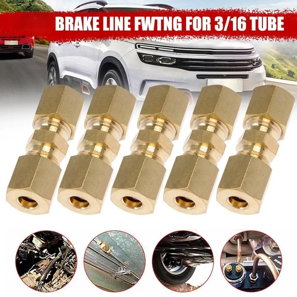 1Pc Brake Line Connector Brake Hose Fittings 3/16