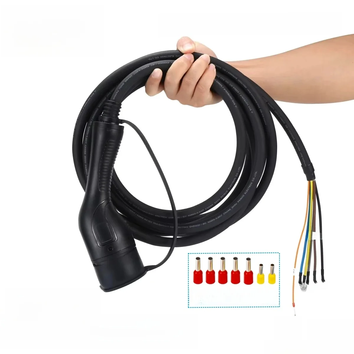 EVcharger4U 3.5KW 7KW 11KW 22KW IEC62196 EV Oplaadkabel Type 2 Vrouw Naar Open Draad Voor Elektrische Voertuig Laadstation - afbeelding 2