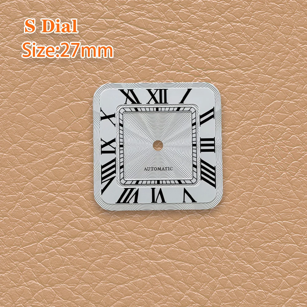 27mm S Dial Roman dial Wave pattern dial No calendar dial Suitable for NH35 NH36 Movement Watch Modification Accessories