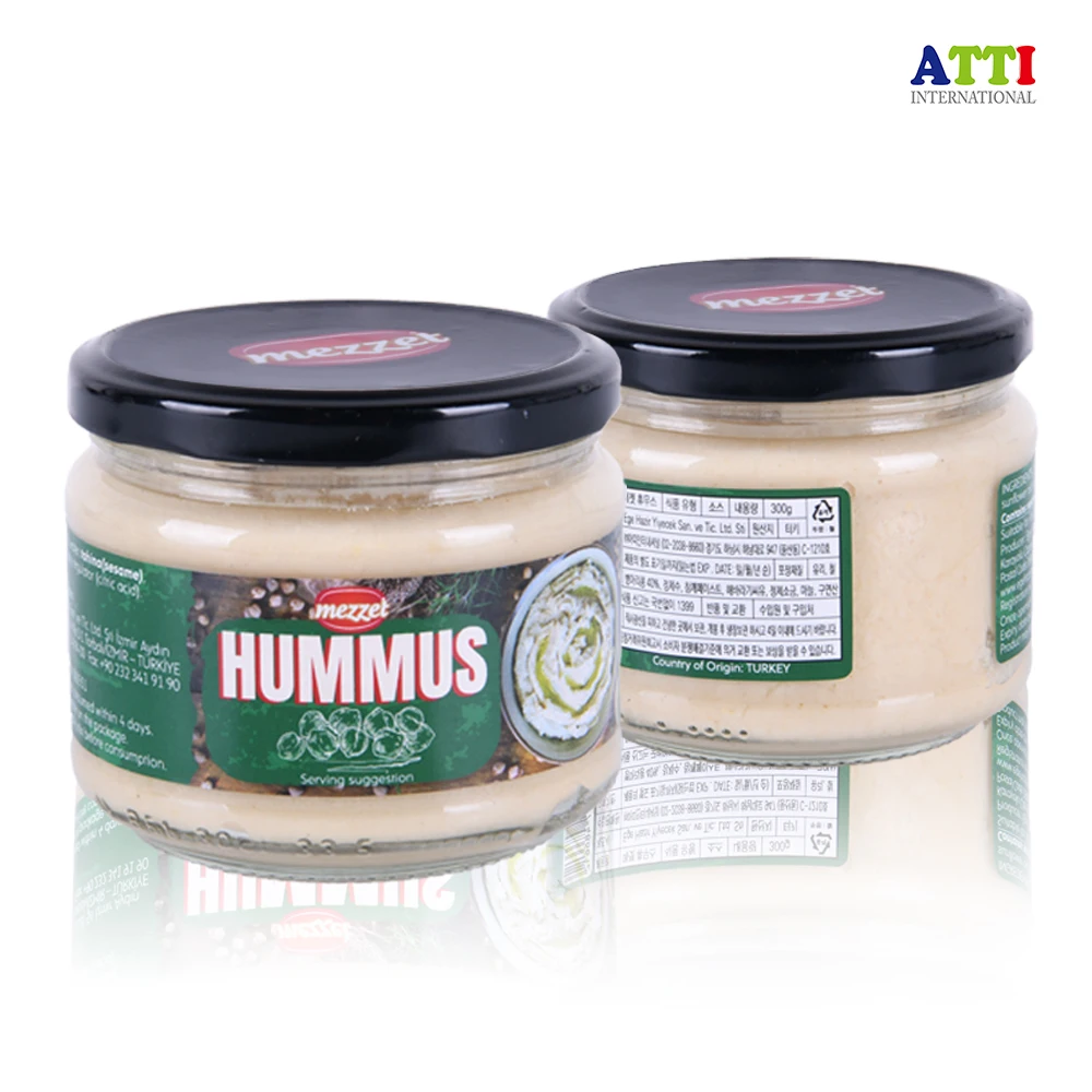 300g x 2ea High Protein Hummus leicht zu genießen Mezette Kichererbsen Humus