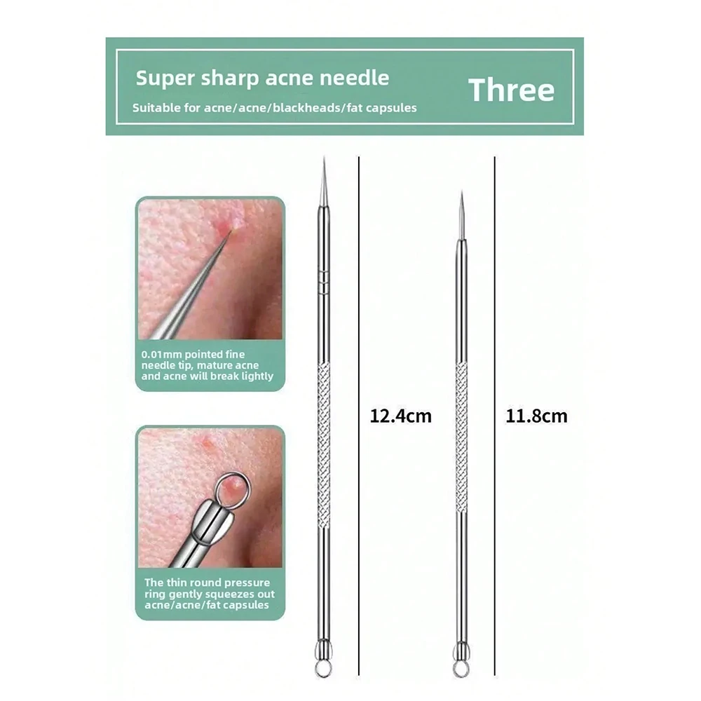 Gezicht Reiniging Tool Mobiele Puistjes Mee-eter Clip Pincet Schoonheid Gezicht Gezondheid Salon Speciale Comedondrukker Acne Naald Tool