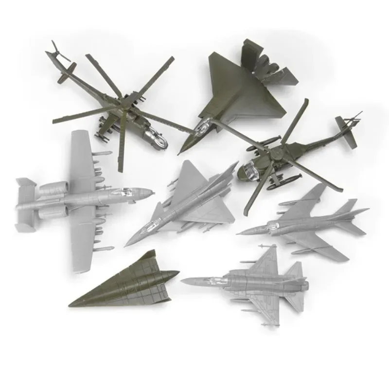 Avion d'assemblage 4D Mi24, hélicoptère FC-1 J10 US Thunderbolt, avion de Reconnaissance, transporteur, jouet militaire, 1/144