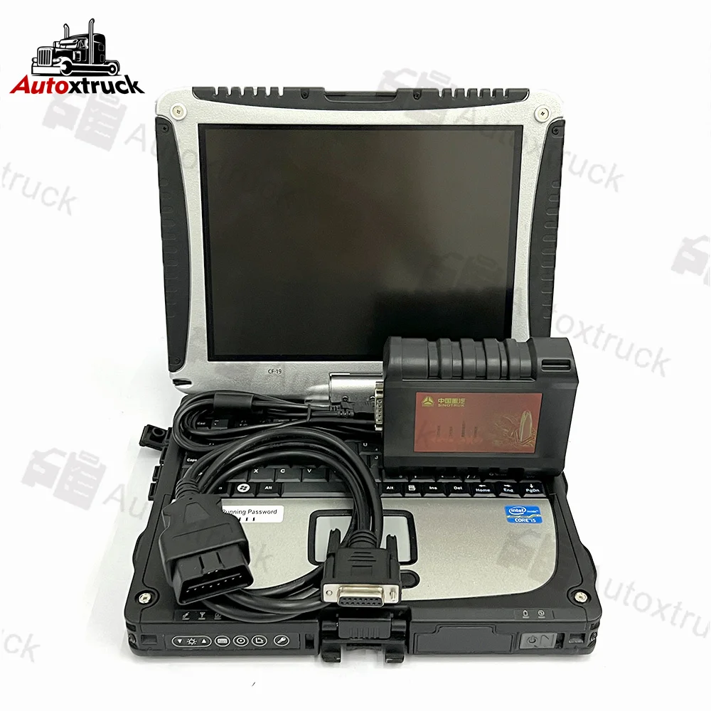 CF19 Laptop OBD Diagnostic Calibration Tool For howo Sinotruck Cnhtc Engine Scanner Truck Diagnostic Scanner tool