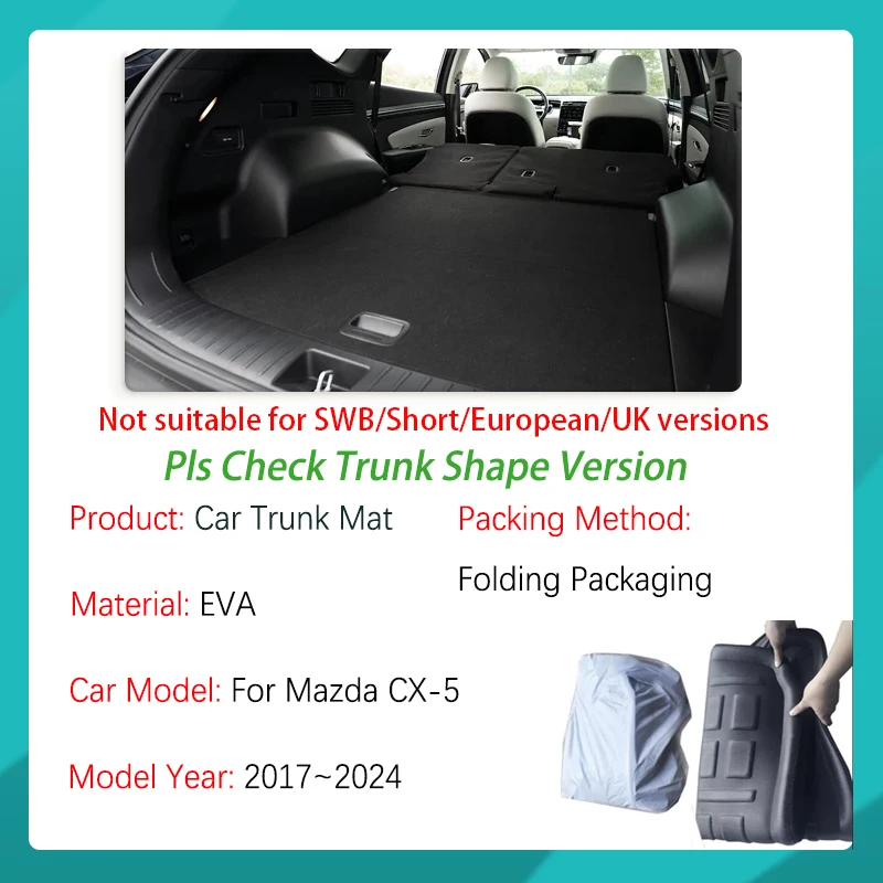 Car Trunk Mats For Hyundai Tucson NX4 2022 2023 2024 2025 Long Version Eva Boot Carpet Storage Pad Suitcase Rug Auto Accessories