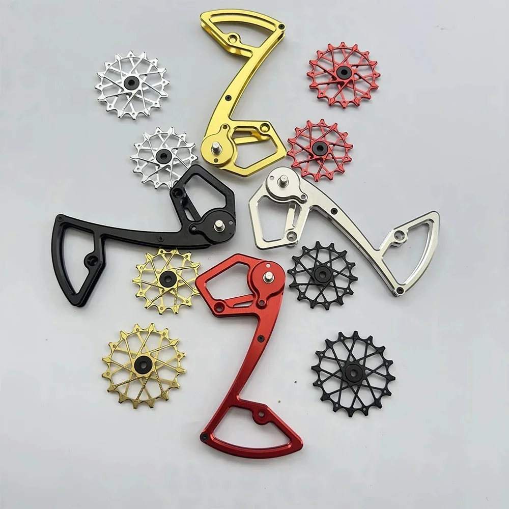 AliExpress Mtb Rear Derailleur Cage Pulley Wheels for Shimano 12 speed Derailleur Oversized Bearing For SLX XT XTR M7100 M8100 M9100 SGS
