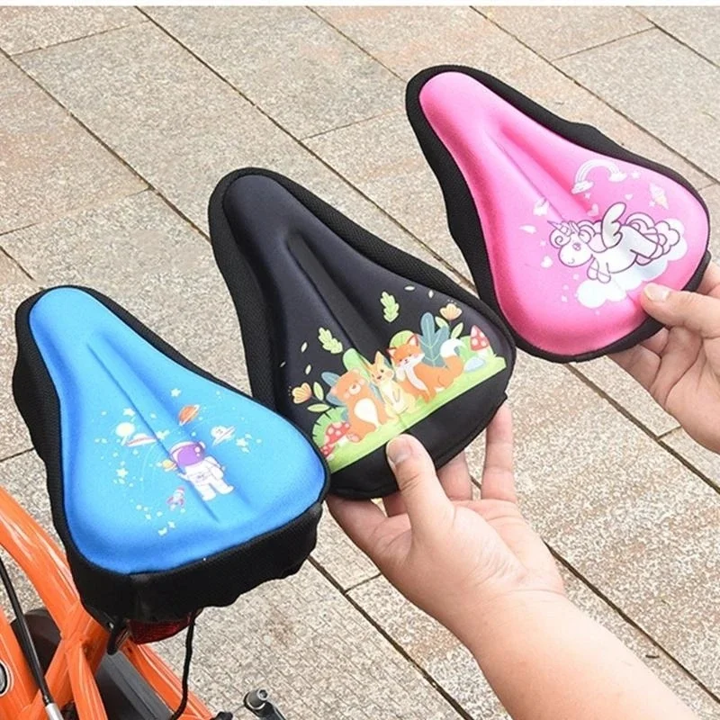 AliExpress Kids Bicycles Seats Cushions Cover Soft Memory Foams Bike Seats Cushions Bike Seats Protector Thickened Bicycles Saddles 69HD