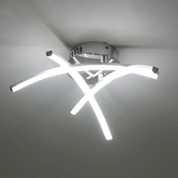 Modern LED Ceiling Light,21W Ceiling Lamp With Forked Surface for Living Room,Hallway,220V Ceiling Light（Cool White ）