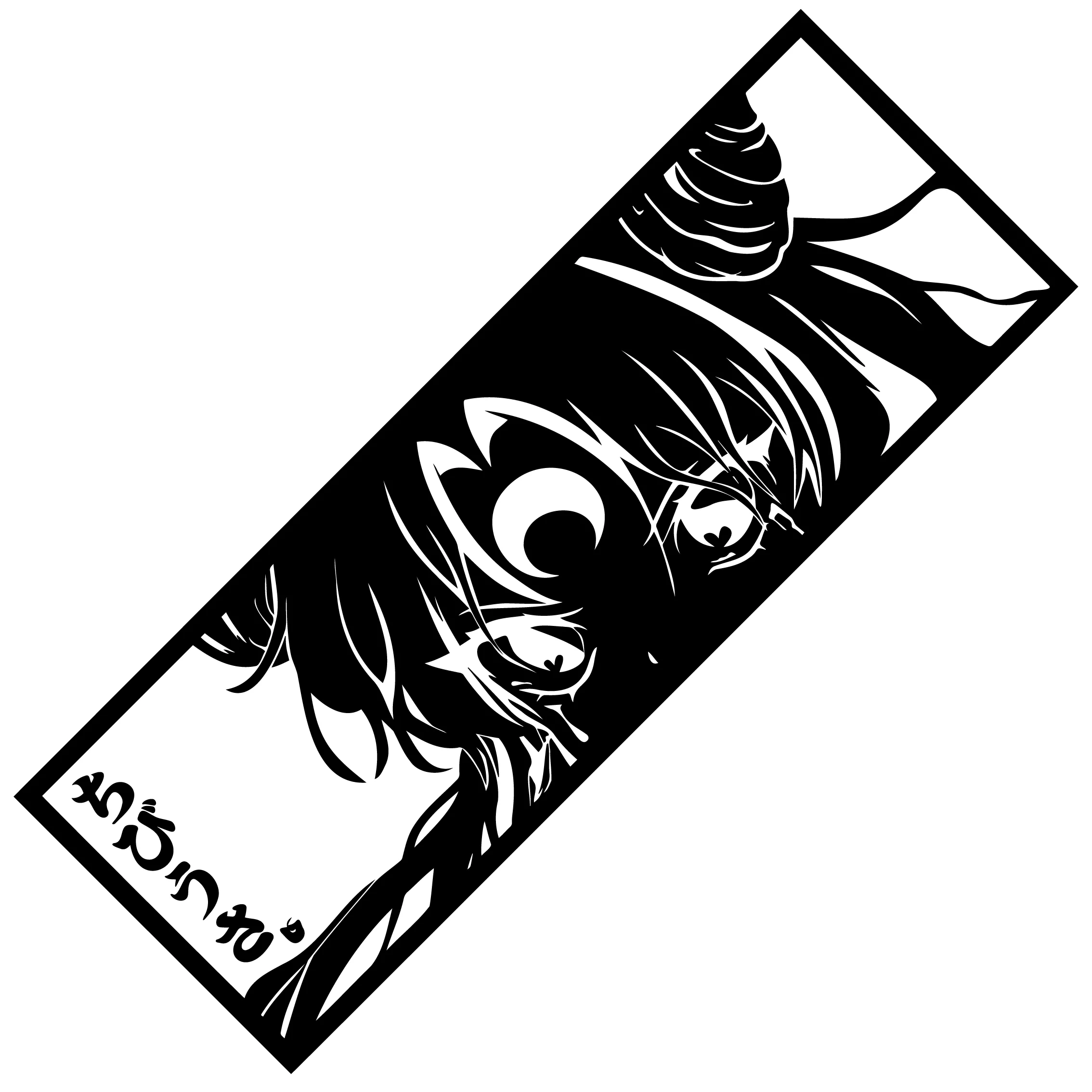 Czarna dama |   Sailor Moon |   Chibiusa Naklejka samochodowa Anime Dekoracja okna PVC Części samochodowe Naklejki laserowe Piękna dziewczyna Naklejka winylowa — zdjęcie 4