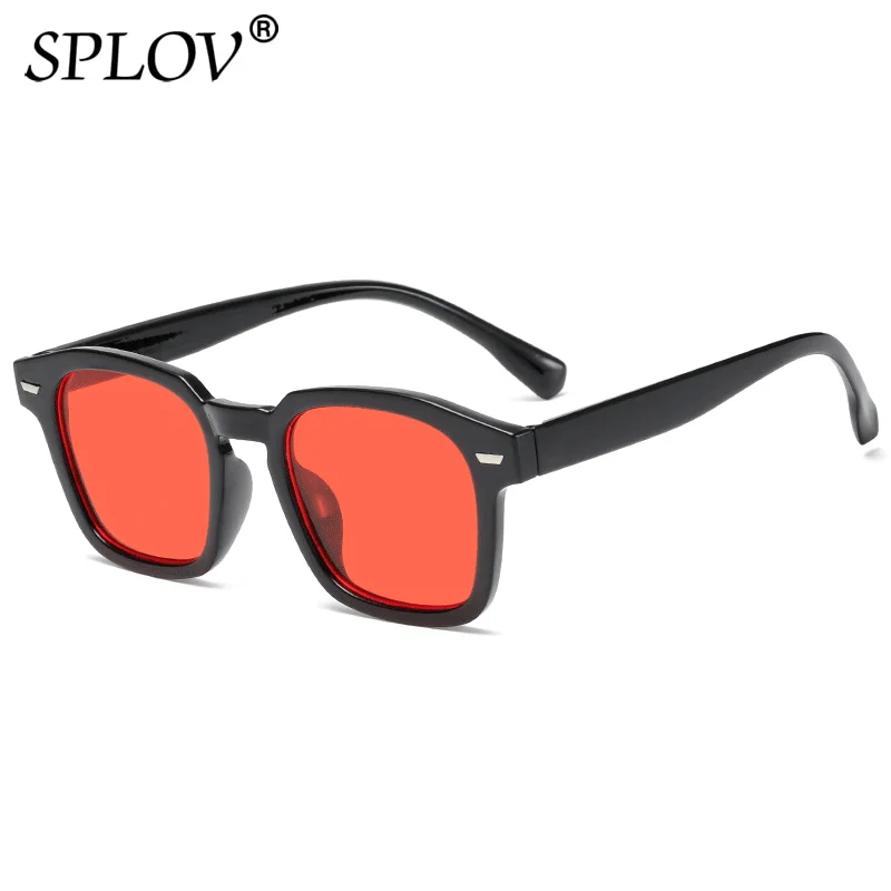 Vintage Square Sunglasses New Fashion Design Retro Sun Glasses Trendy Rectangle Eyeglass Texture Casual Driving Shades UV400