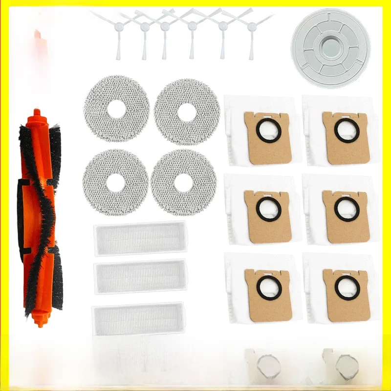 Accessoires pour Xiaomi Mijia M30 Pro C107, rouleau de remplacement, brosse latérale, filtre Hepa, sac à poussière en tissu, support de vadrouille, pièces de rechange