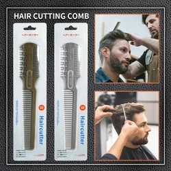 Hair Cutter Comb with Razor Blades Salon Barber Comb Split End Hair Trimmer Styler for Thin & Thick Hair Wide Tooth Styling Tool