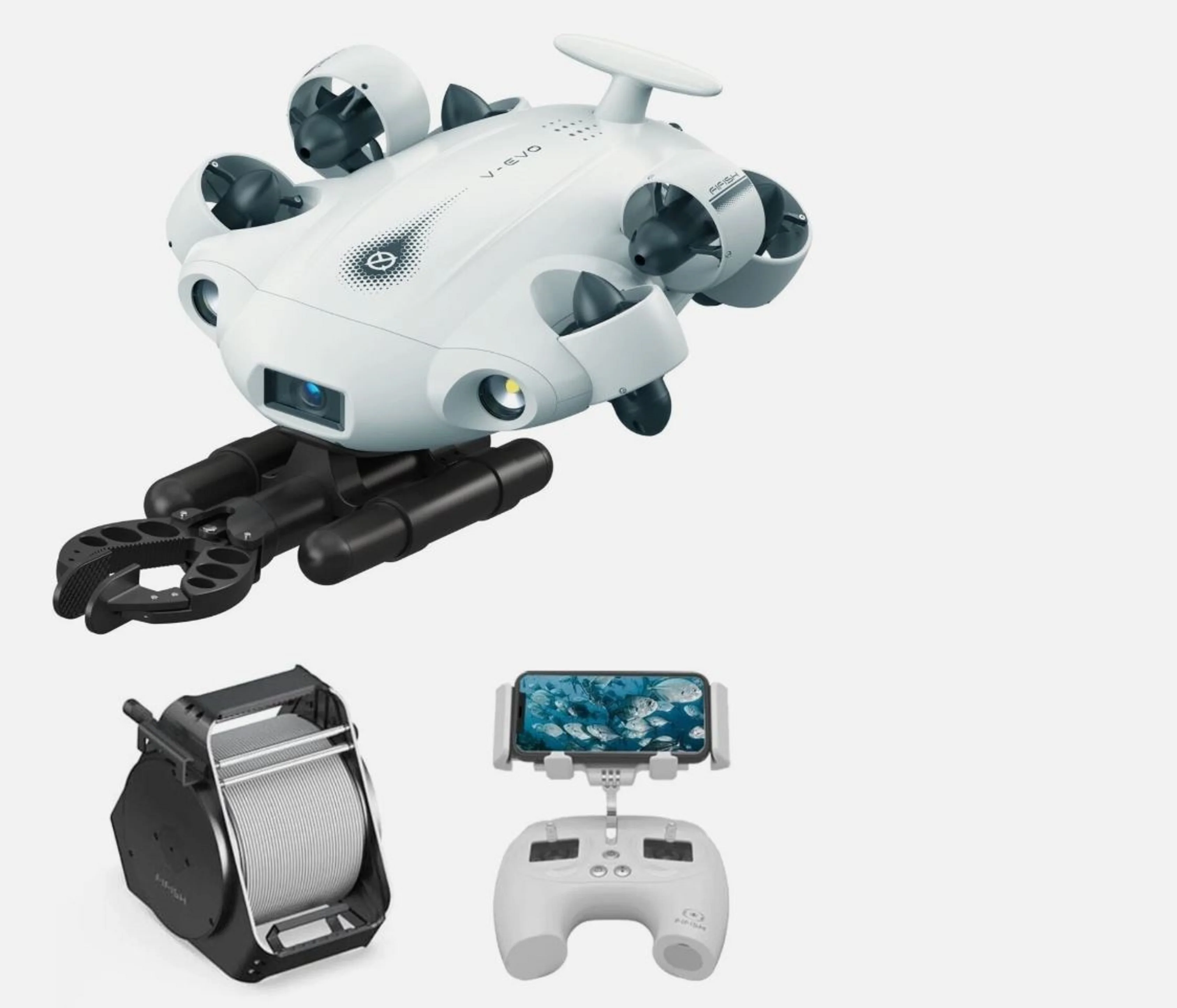 FIF.ISH V-E.V.O Kit subacuático Cámara subacuática, sonda Movimiento omnidireccional FIFISH V-EVO Kit subacuático