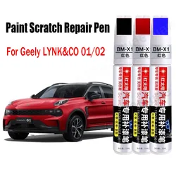 Car Paint Scratch Repair Pen for Geely Lynk&CO 01 02 Touch-Up Pen Remover Paint Care Accessories Black White Red Blue