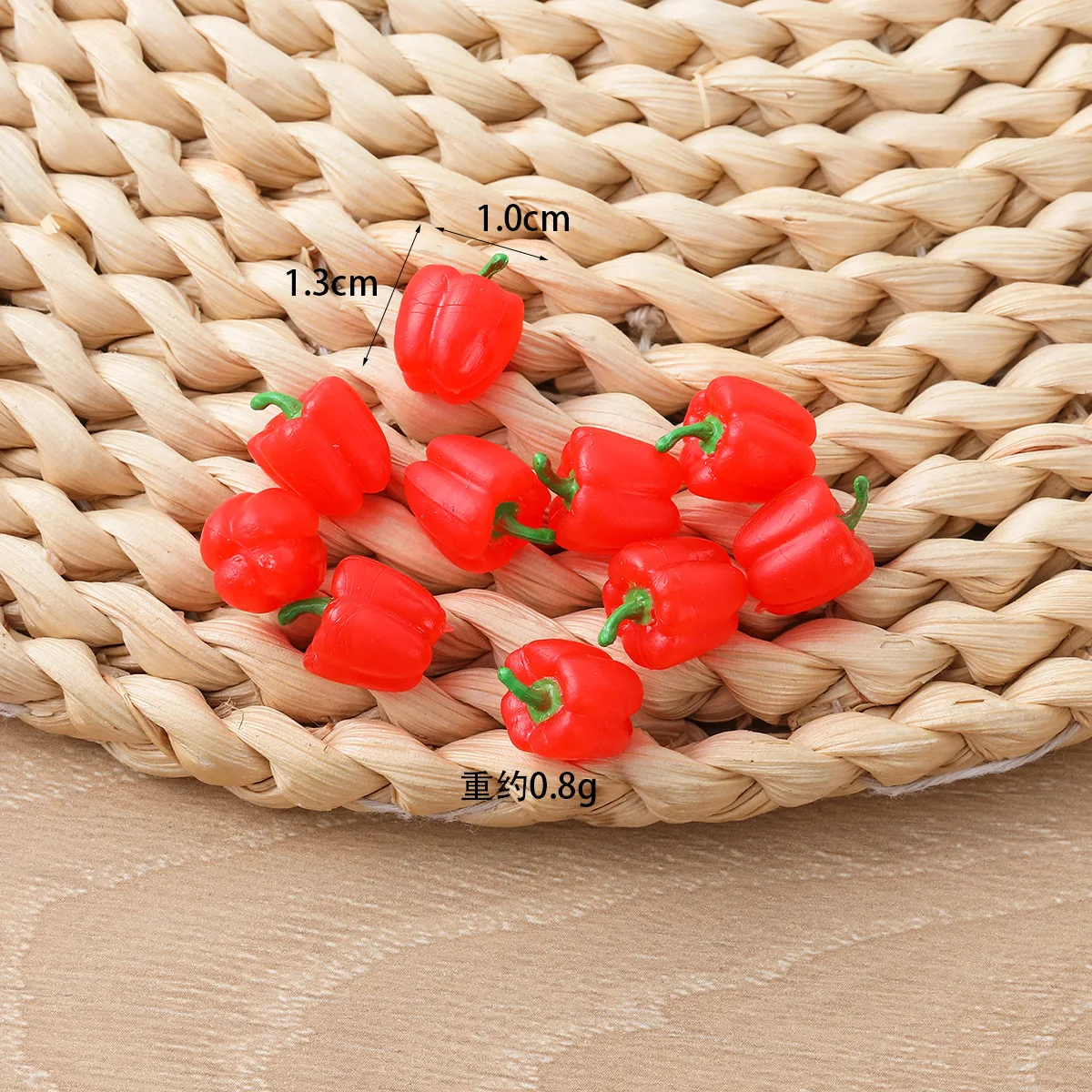 10 Stück Mini Künstliches Gemüse Chili Kohl Edamame Gurke und so weiter – Heimküchen-Dekoration, Feiertagsgeschenk – Detail 6
