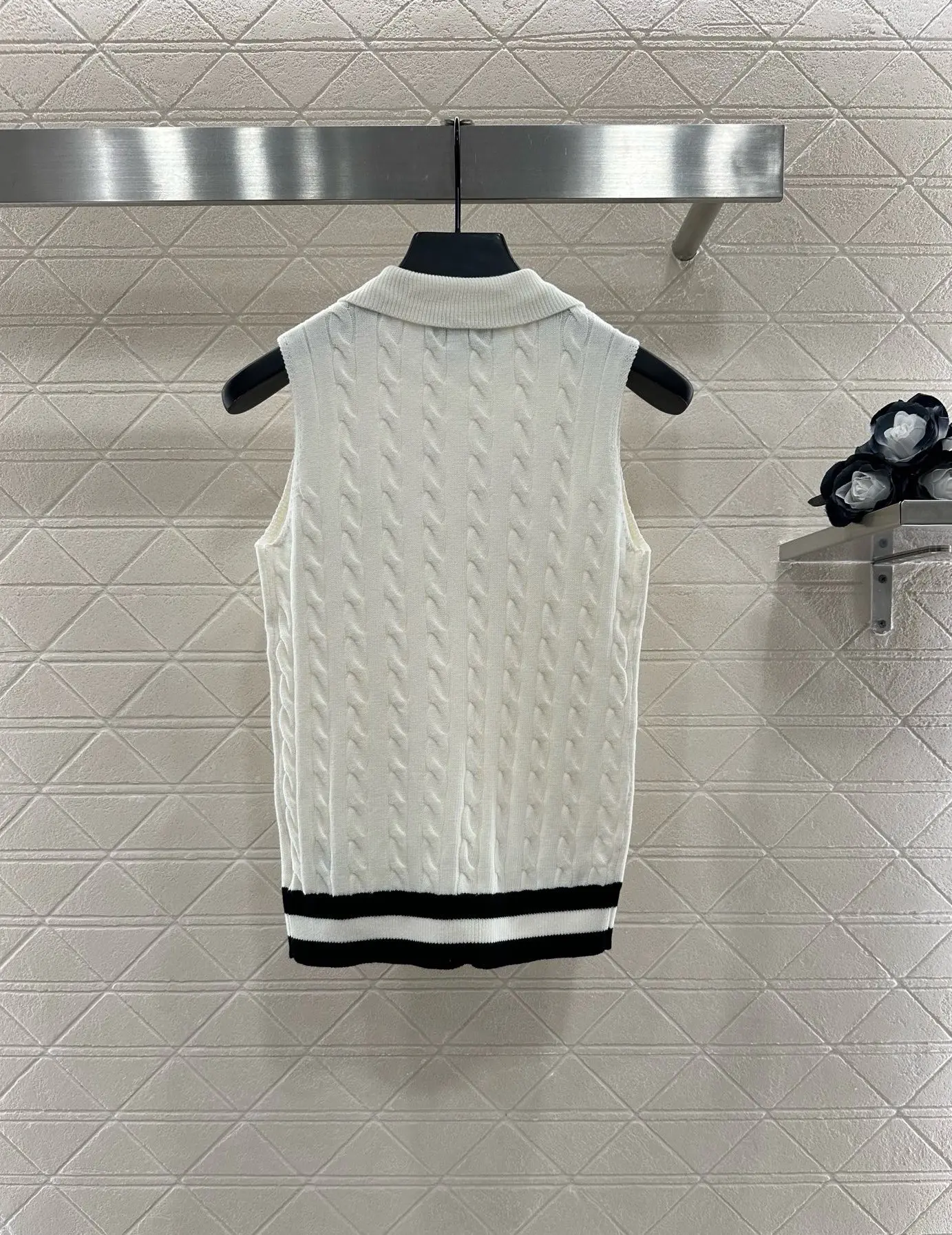 

2025 Summer/Autumn New Style Women's Knitted Collar Blouse