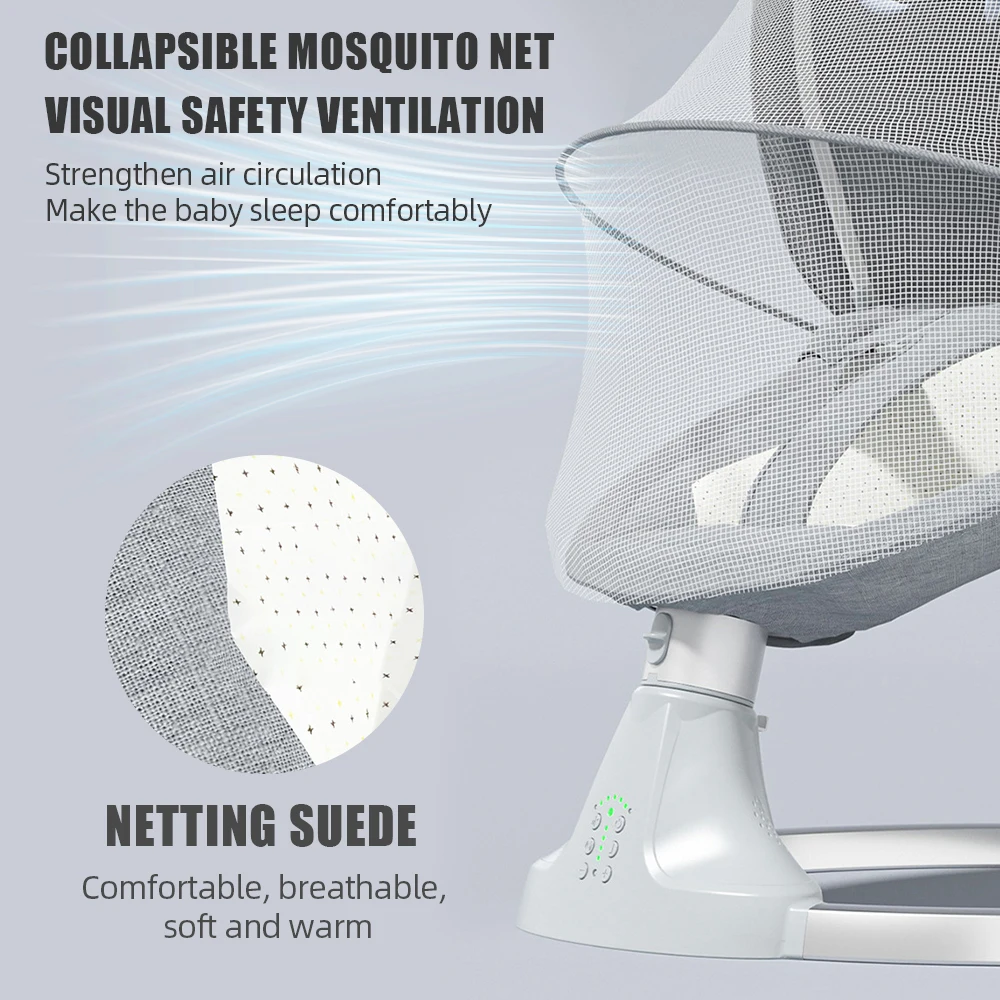 Baby Elektrische Schommelstoel Pasgeborenen Slapen Wieg Bed Kind Comfort Stoel Ligstoel Voor Baby Baby Bed 0-18 Maanden