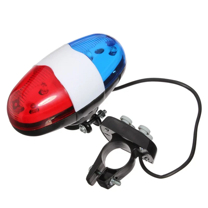 AliExpress 6 LED 4 Tone Sounds Bicycles Bell Police Car Light Electronic Horn Siren for Kid Children Bike