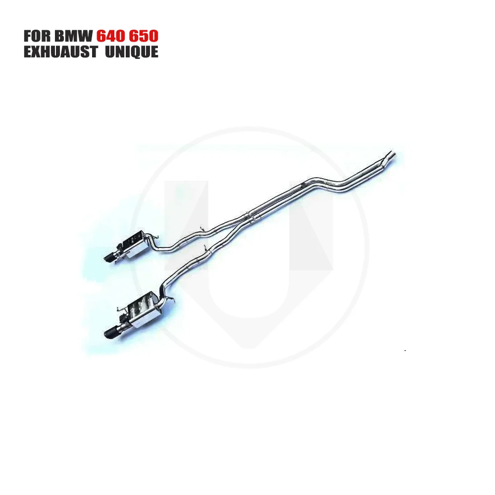 UNIQUE Stainless Steel Exhaust System Performance Catback for BMW 640 650 2011 Muffler With Valve