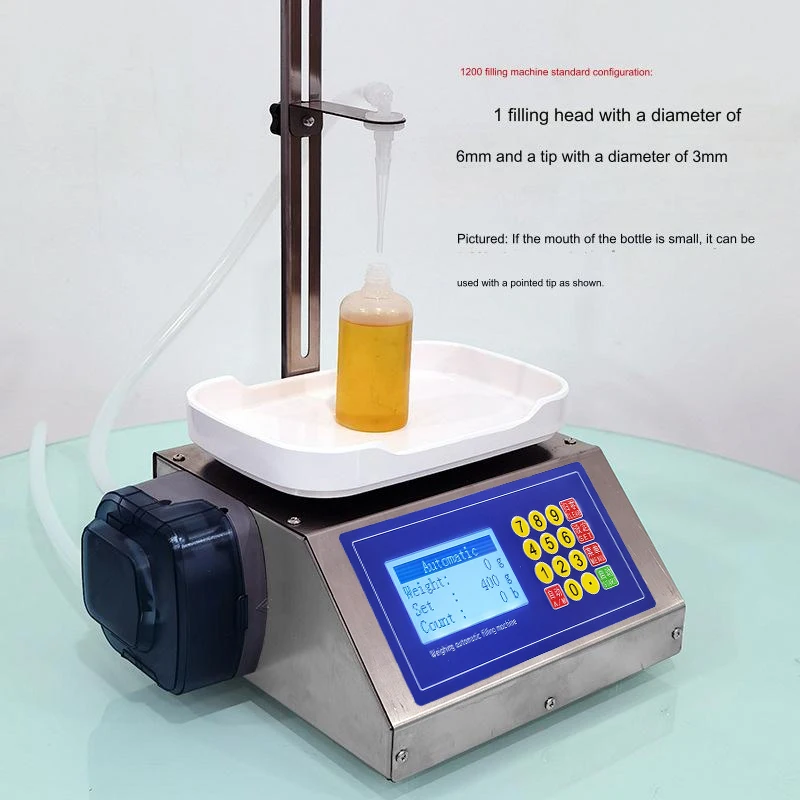 CSY1200 weighing peristaltic pump automatic small quantitative liquid essential oil nail polish filling machine accurate