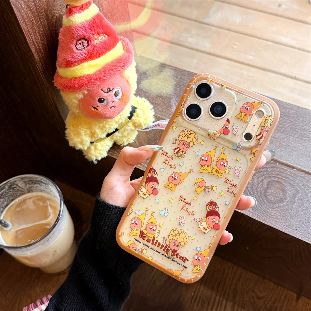 

New Cute Cartoon Korean Star Man Compatible with iPhone 17 Pro Max 14/15/16 13 Pro Max Protective Case Anti Drop