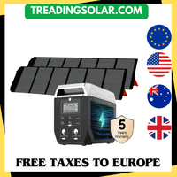 2000W/2048Wh Portable Power Station 640000mAh 220V LifePo4 Batterie Generator+200W Solar Panel Powerstation Emergency Backup