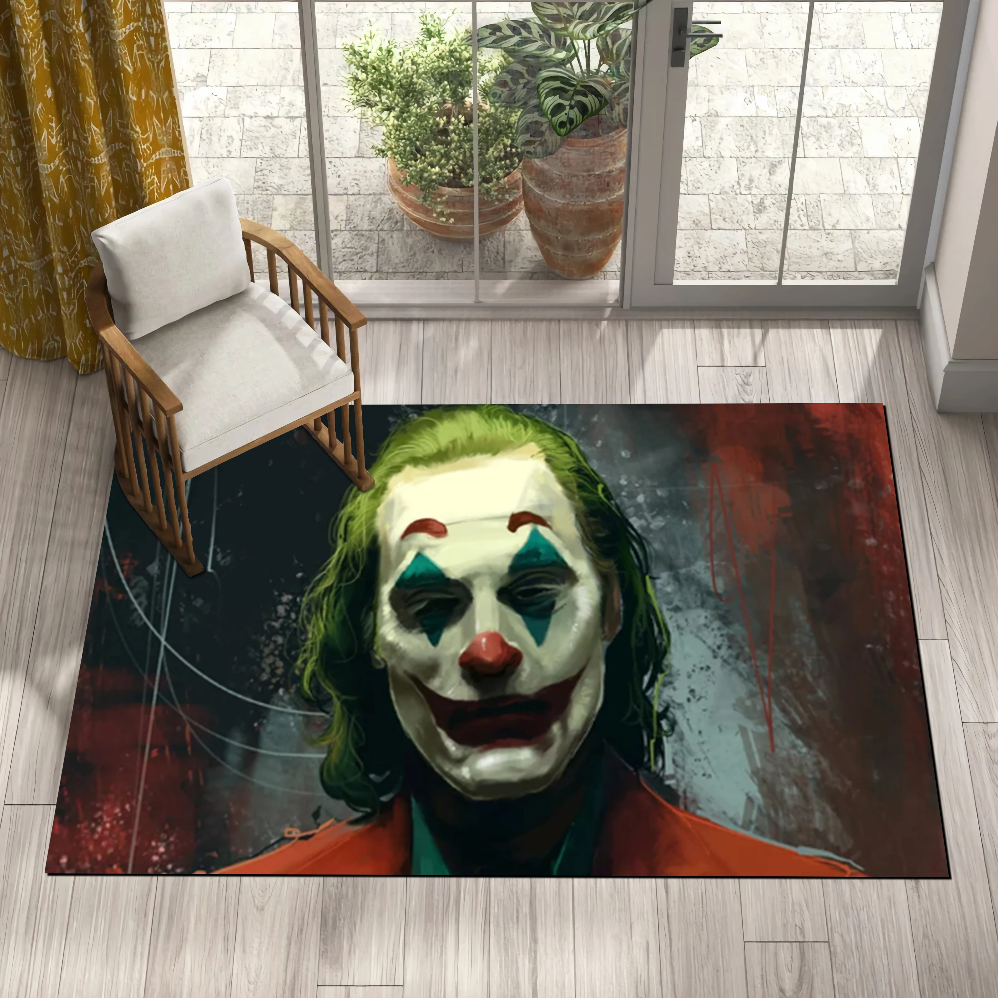 

Clown Joker Movie Rug, Aesthetic Rug, Soft Rug, Living Room Rug, Ruggable Rug, Area Rug, Home Decor Rug, Rug Runner, Bed Rug