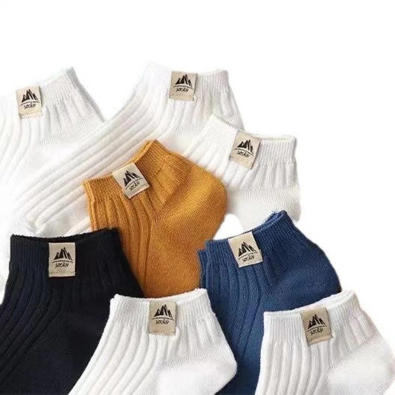 15 Pasang Kaus Kaki Hitam Putih dengan Pola Gunung Salju, Cocok untuk Pria dan Wanita, Cocok untuk Olahraga