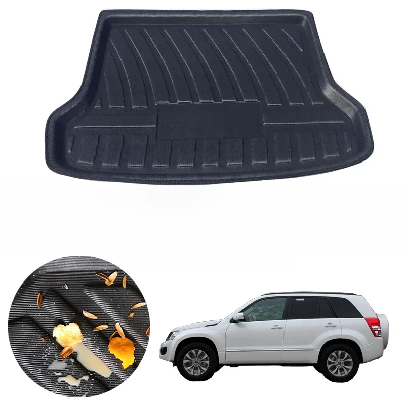 Dla Suzuki Escudo Grand Vitara Nomade 2006 - 2015 mata do bagażnika samochodowego Cargo Tray wkładka do bagażnika zabezpieczenie do dywanu maty podłogowe 2013 2014 — zdjęcie 2