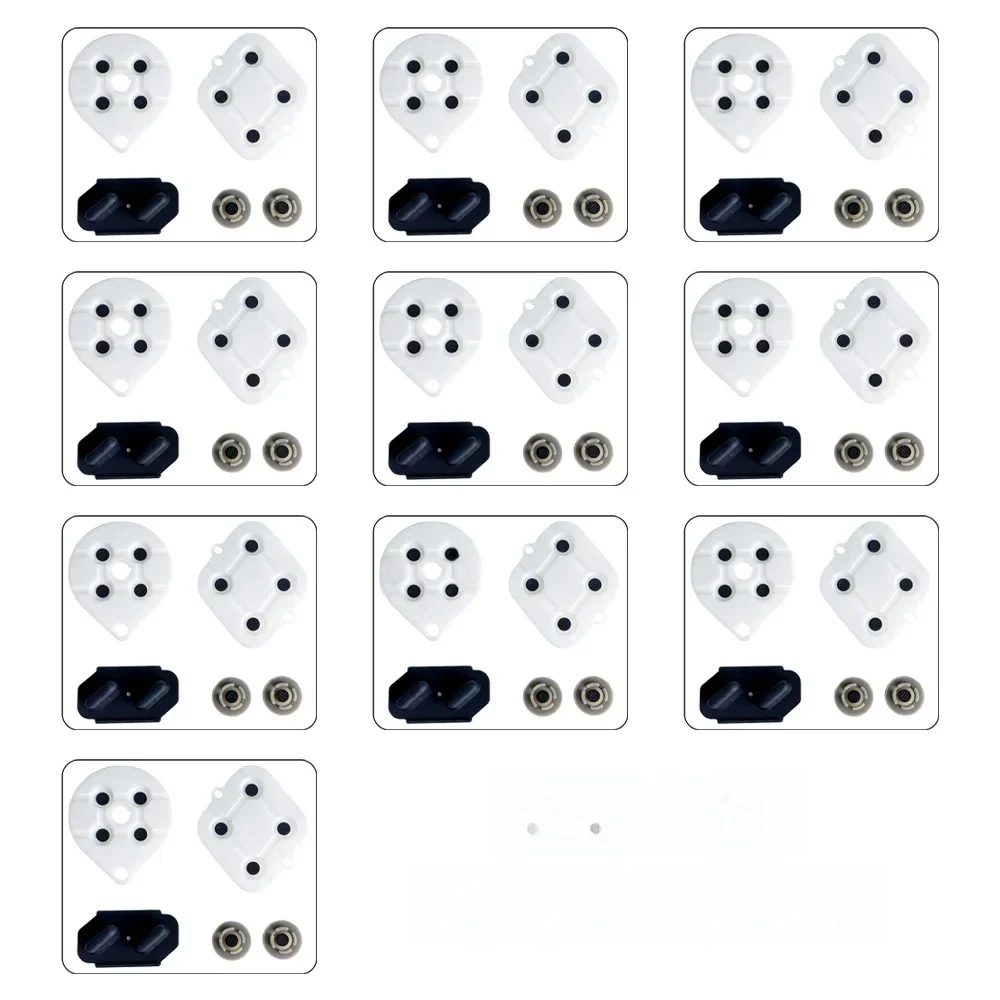 Tampon en caoutchouc conducteur pour manette SNES, pièce de réparation, remplacement de manette de jeu, 2 jeux