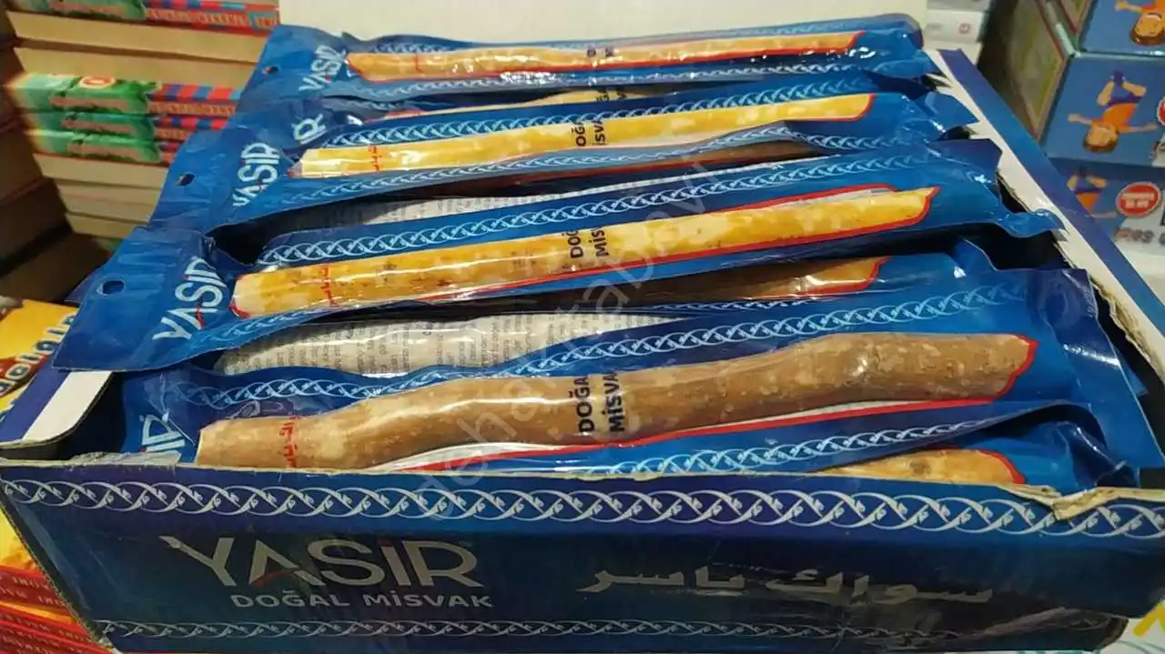 신선한 칫솔 무슬림 Miswak 천연 Siwak Arak 치아 클리너, 부드러운 친환경 브러시, 아랍어 터키어, 60 개