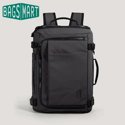 BAGSMART-mochila de viaje para hombre, Maleta impermeable para ordenador portátil, senderismo, cabina con bolsillo para zapatos