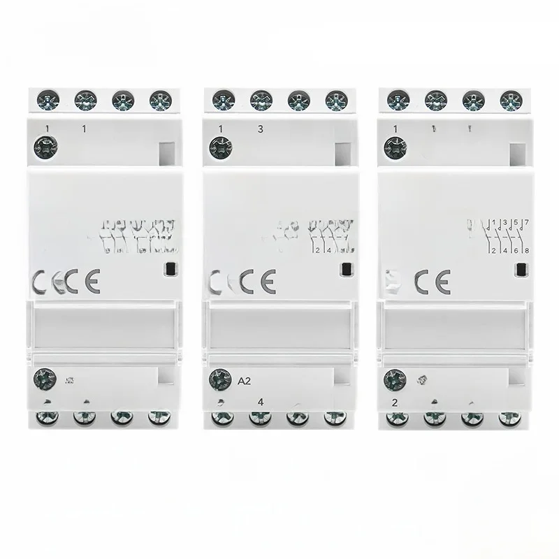 GEYA – contacteur domestique modulaire automatique sur Rail Din, AC230V 4P 25A 4NO 2NO2NC 3NO1NC 50/60Hz