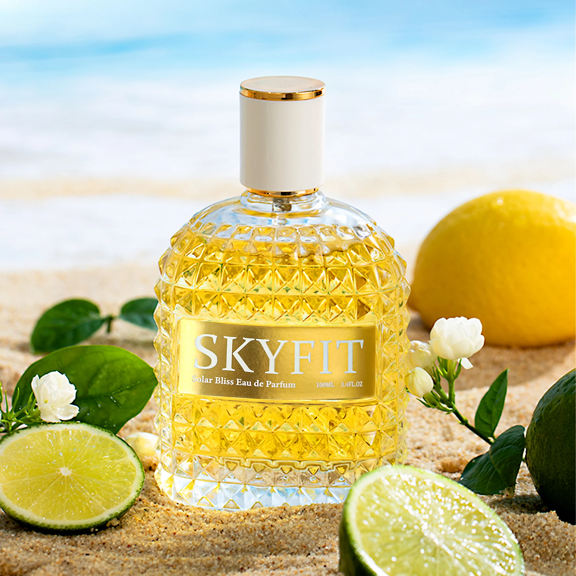 

SKYFIT Solar Bliss Gourmand Eau de Parfum 100ml Long Lasting Unisex Scent with Licorice Vanilla Pistachio and Jasmine Caramel Perfect for Daily Office and Casual Use