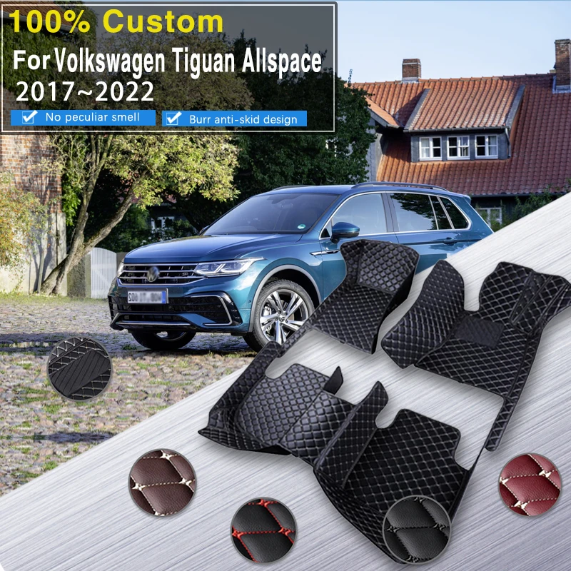 Tapis de Sol Imperméable pour Volkswagen Tiguan Allspace AD BW 2017 ~ 2022, Polymères de Voiture, Accessoires d'Nik