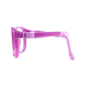 TR90 Flexibla glasögonbågar för barn i plast, lätta, små, hållbara, färgglada glasögon för optiska receptglas 10 best sales Kids glasses frame - №3