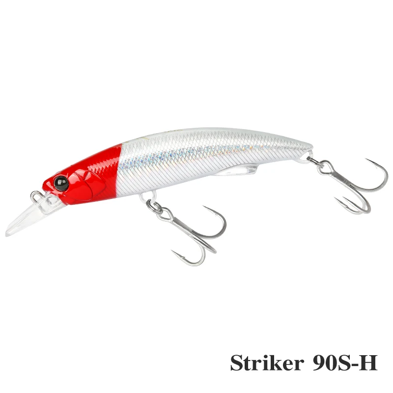 TSURINOYA Inshore Sinking Minnow STRIKER 90S Jigging 90mm/37g 1.5-2m Lange Werp Hard Aas Voor Blauwbaars Zeebaars Vissen Lokmiddel