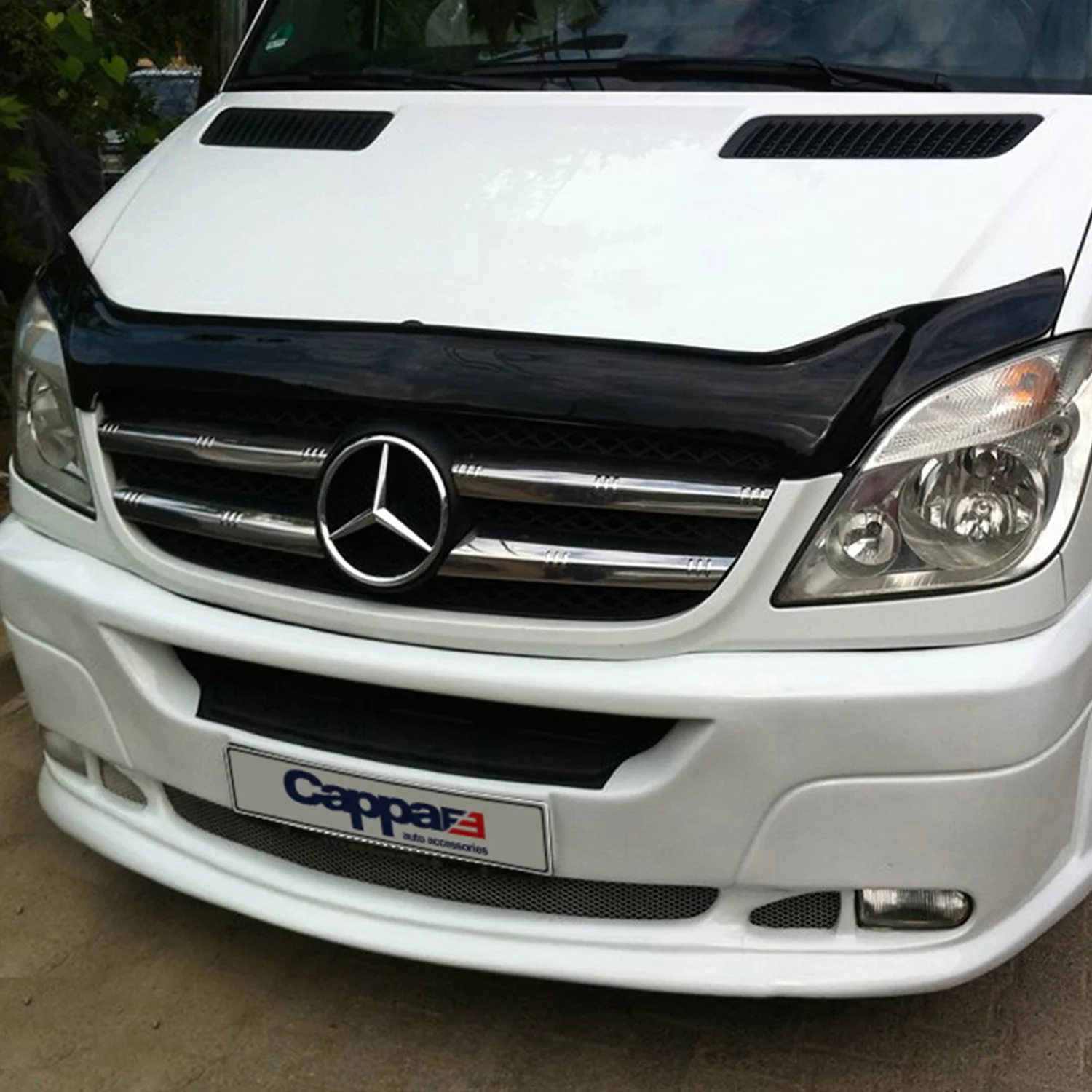 

FOR Mercedes Benz Sprinter W906 Front Hood Protection Spoiler 2006 To 2014 Models Front Bug Shield Hood Deflector Guard Sporty