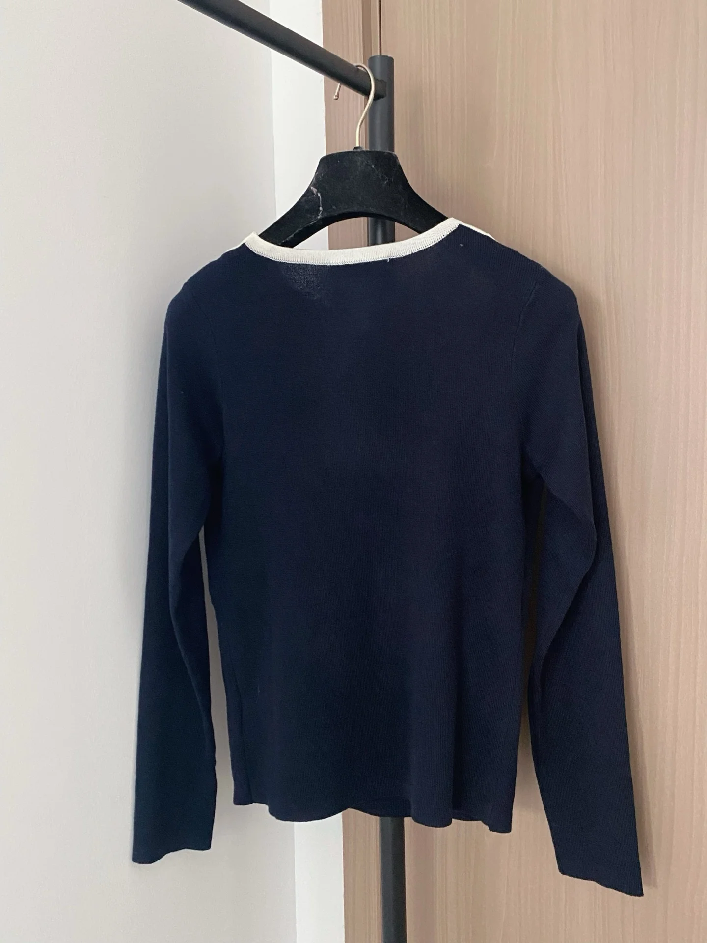 

2025 New T-shirt long-sleeved fake-two-piece o-neck Fashionable Versatile Slimming Figure-hugging winter autumn