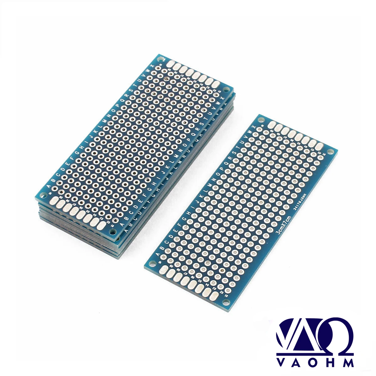 5 pièces 3*7cm Prototype PCB Double face FR4