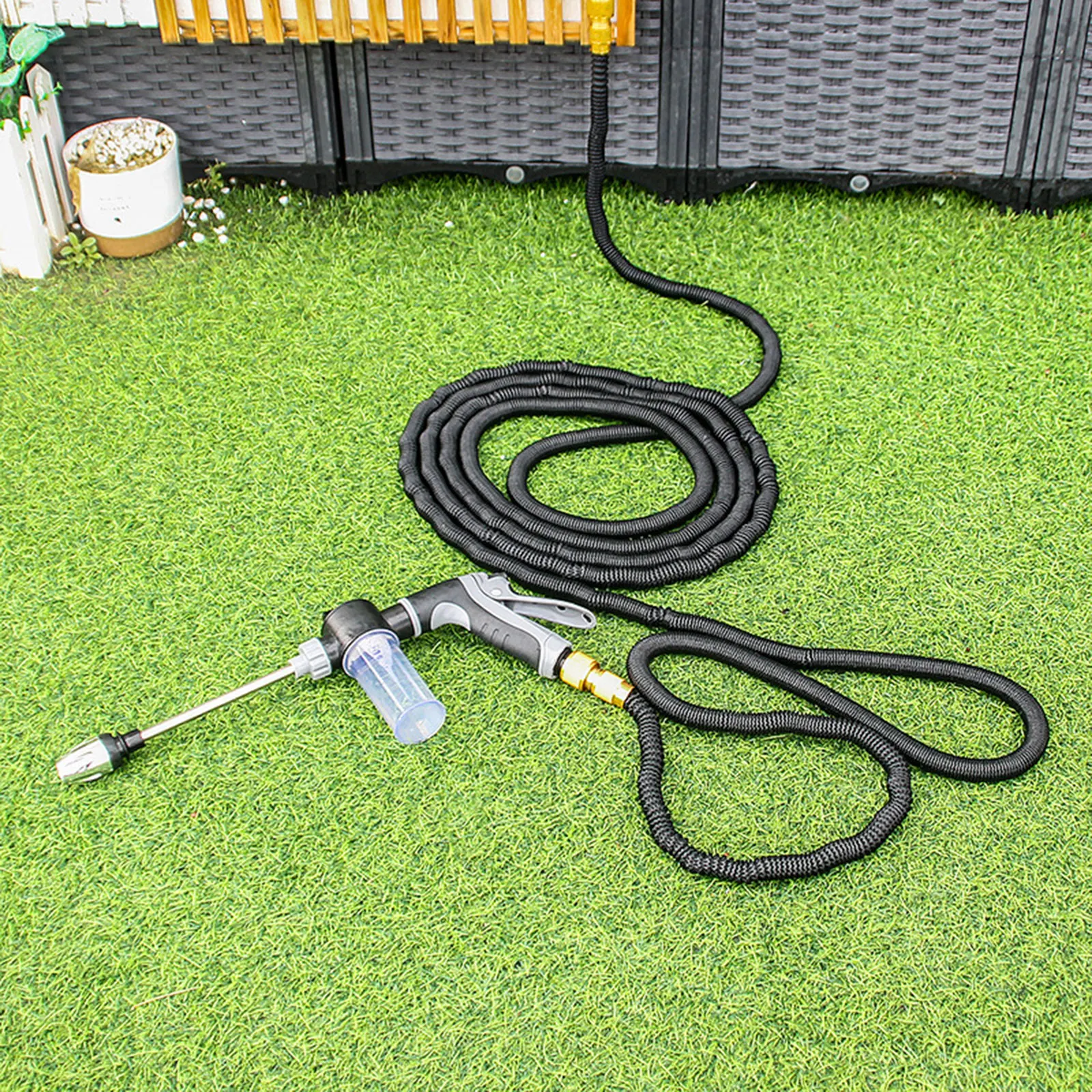 Water Pressure Sprayer Garden Nozzle High Pressure Sprayer Adjustable for Garden Watering Plants Surfaces Watering Car Wash