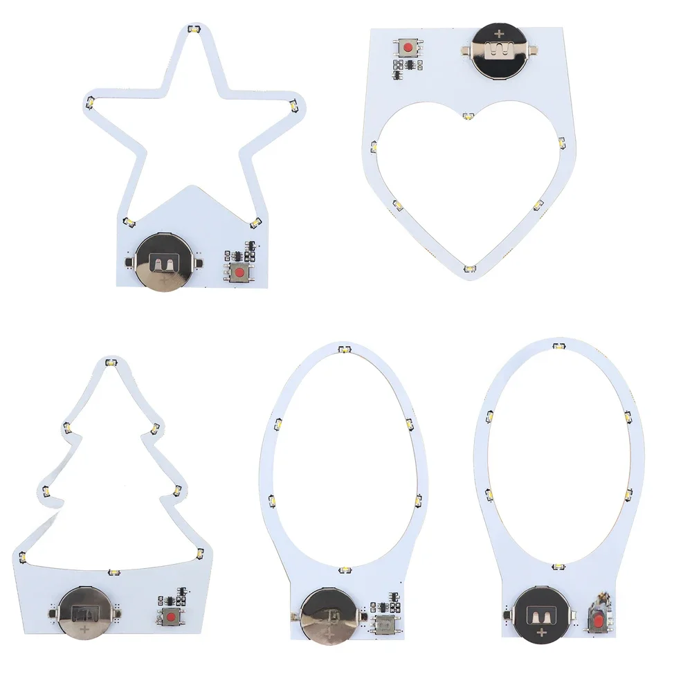 Lumières Halo créatives et faciles à monter soi-même, 2 pièces, pour bricolage, fabrication de cartes de noël lumineuses, décoration de Scrapbook