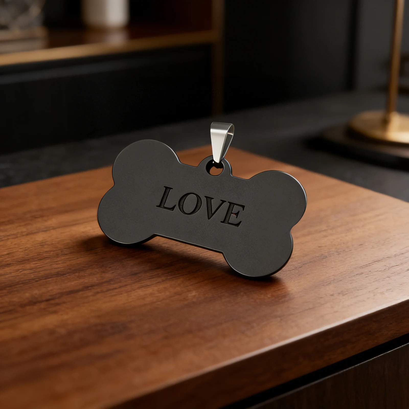 

2Pcs Stainless Steel Personalized Pet ID Tag Blank Name Card For Dogs Cats Puppy For Laser Engraver Dog Tag Keychain