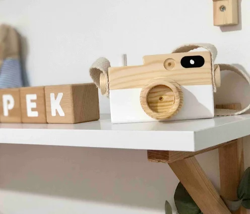 Tự Nhiên Cho Bé Đồ Chơi Mini Treo Gỗ Camera Chụp Ảnh Đồ Chơi Cho Trẻ Theo Phương Pháp Montessori Bé Trang Trí Phòng Trẻ Em Tặng Quà Tặng