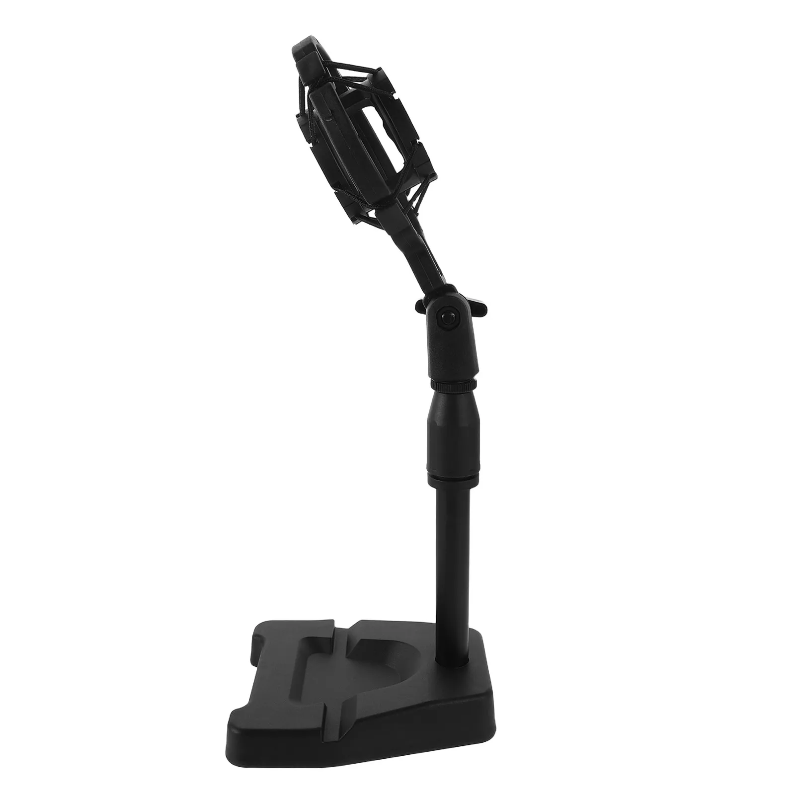 Desktop Microphone Stand for Live Recording, Shockproof and Anti-Shake, Rotatable and Height-Adjustable Microphone Stand