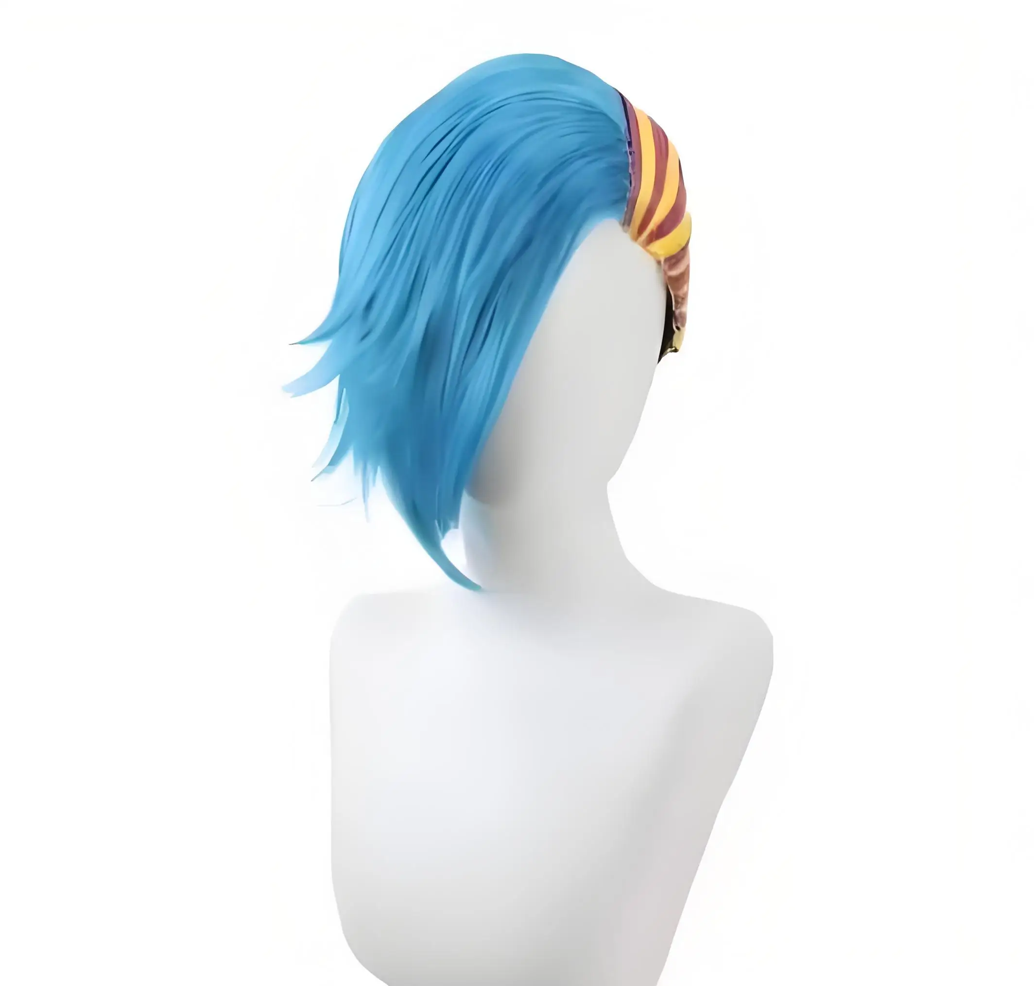 Peluca de Cosplay Gonbee Yamada, pelo de Anime azul personalizable, peluca de fibra sintética resistente al calor para disfraz de fiesta de Carnaval de Halloween
