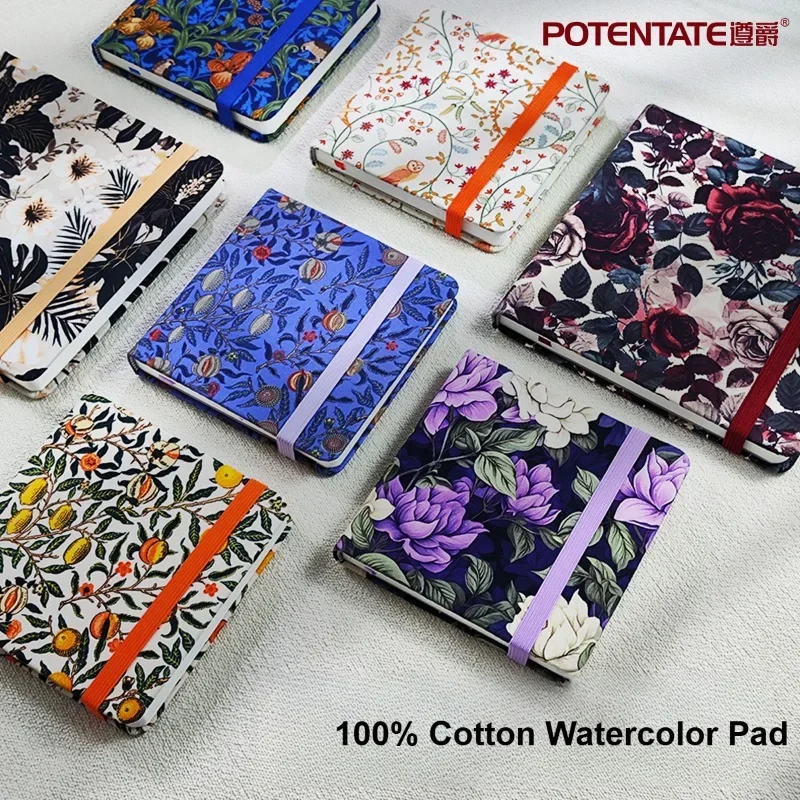 

Альбом для рисования POTENTATE, 100% хлопковая акварельная бумага, квадратный скетчбук, 300 г/м², для художественных работ и набросков