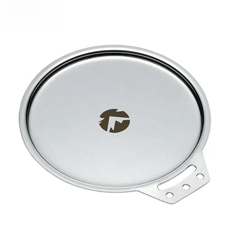 CAMPINGMOON 13*14*2 cm Stainless Steel Hiking Travelling Outdoor Carrying Bowl Cover